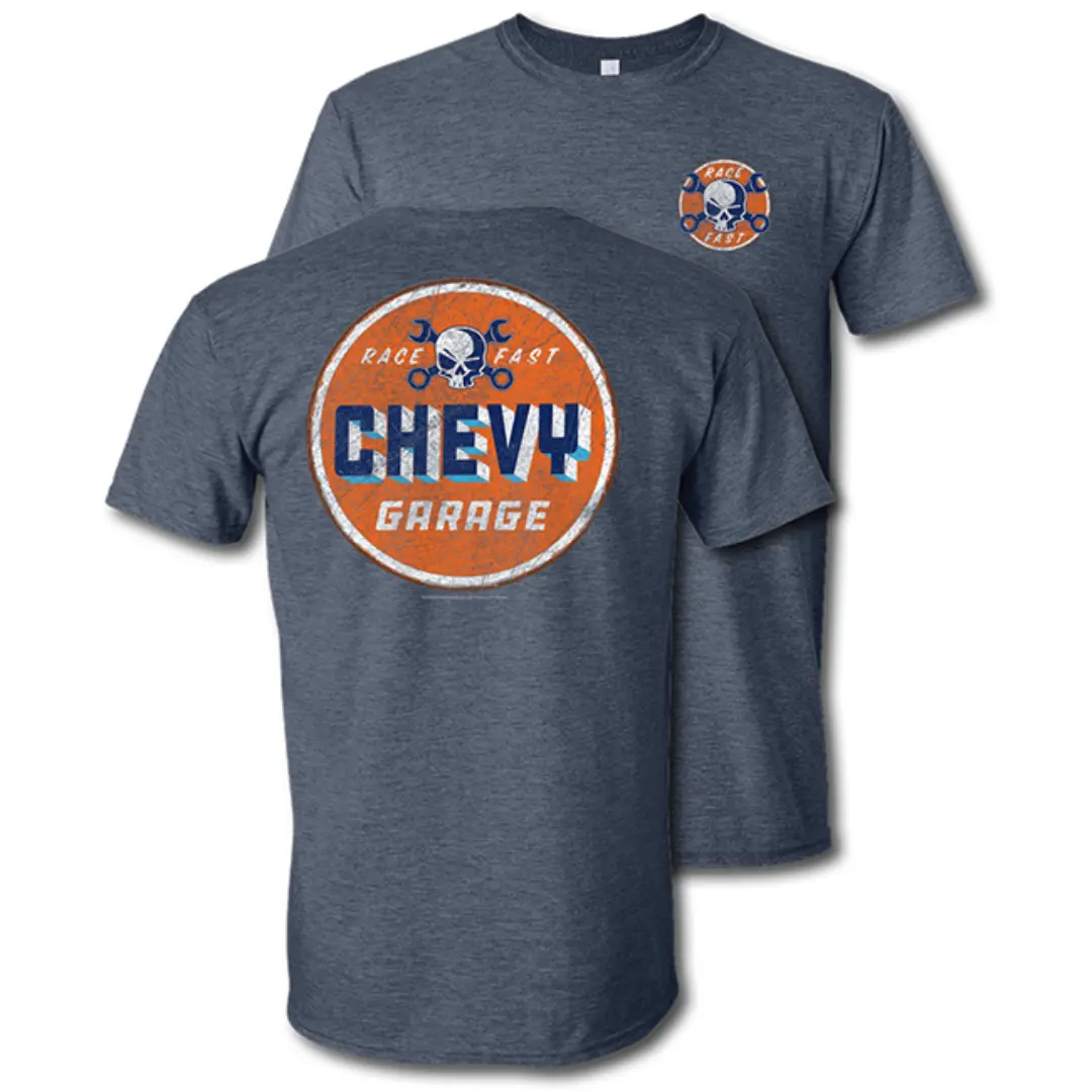 Chevy Garage Race Fast T-Shirt 1