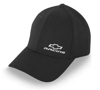 Chevy Racing Bowtie Black Fitted Hat / Cap 1