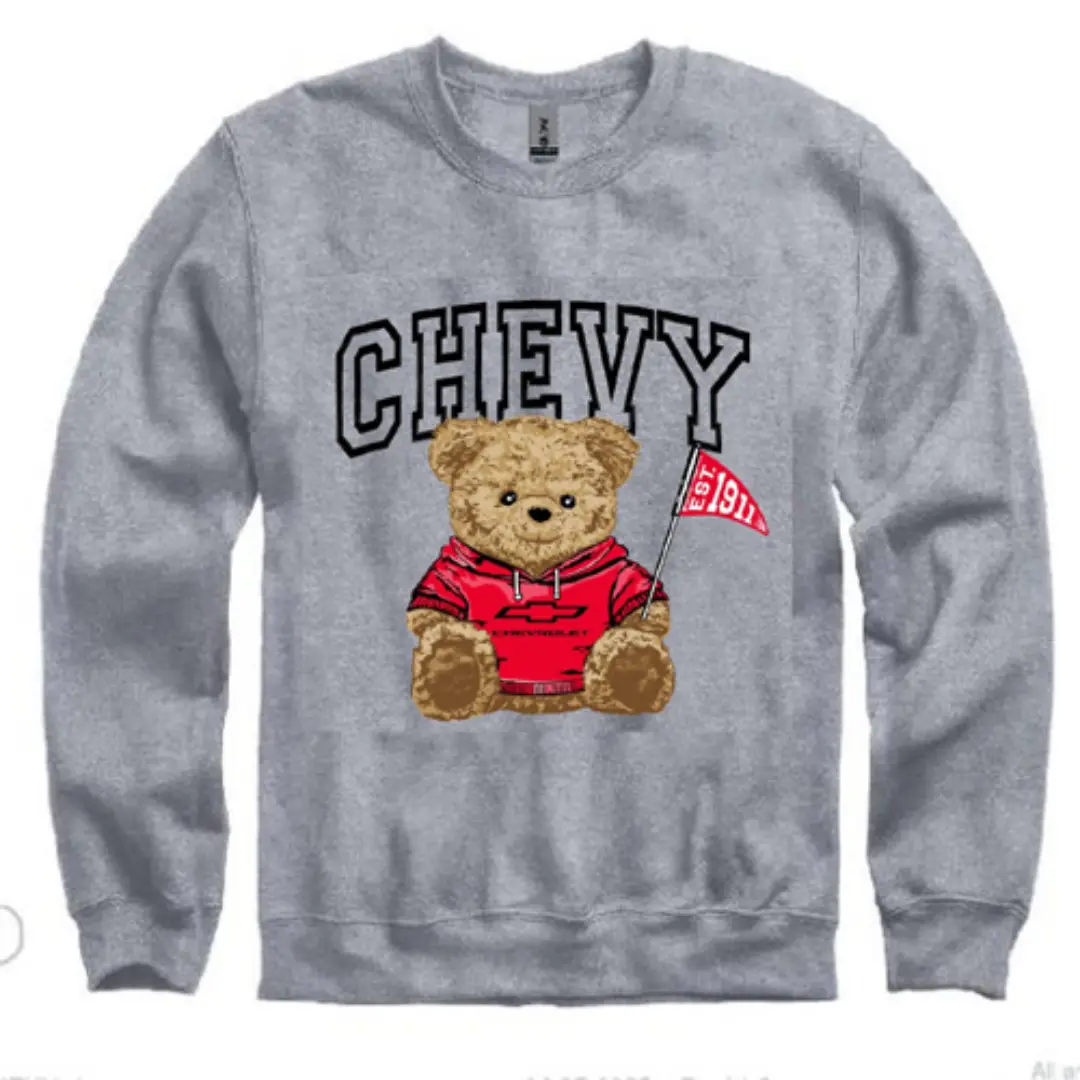Chevy Teddy Bear Crewneck Sweatshirt 1