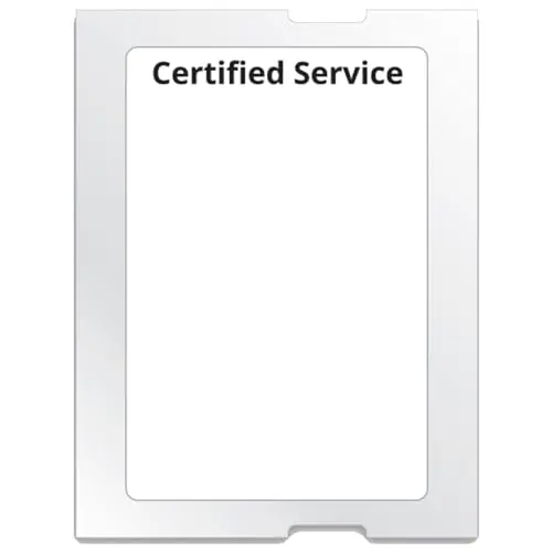 Certified Service Stock Labels – White Light Adhesive 2.25" × 1.5" – Compatible With Caats™ Prominder Now & Most Label Printers – Bulk Roll Of 500 Durable Automotive Service Reminder & Inventory Management Tags 1