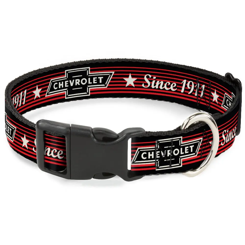Vintage Chevrolet Bowtie Since 1911 Stars & Stripes Plastic Clip Collar 1