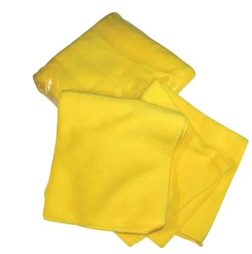Deluxe Yellow Microfiber Detailing Towel 16" X 16" – Plush, Lint-Free Car Cleaning Cloth For Paint Polishing, Wax Removal, Interior & Exterior Auto Detailing – Scratch-Free, Durable, Machine Washable 1