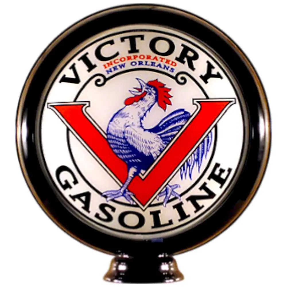 Victory Gasoline Lighted Globe Gas Pump Topper 1