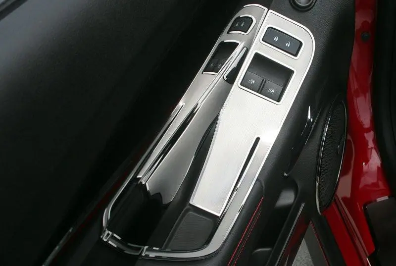 2012-2013 Camaro Door Handle Pull / Switch Deluxe Trim Plate | 2Pc | Coupe Only 1