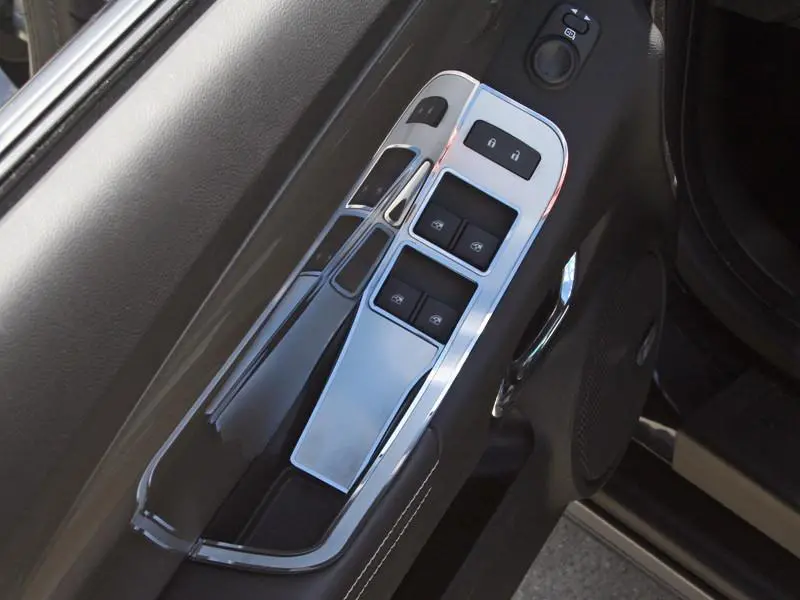 2011-2014 Convertible Camaro Door Handle Pull / Switch Deluxe Trim Plate | 2Pc 1