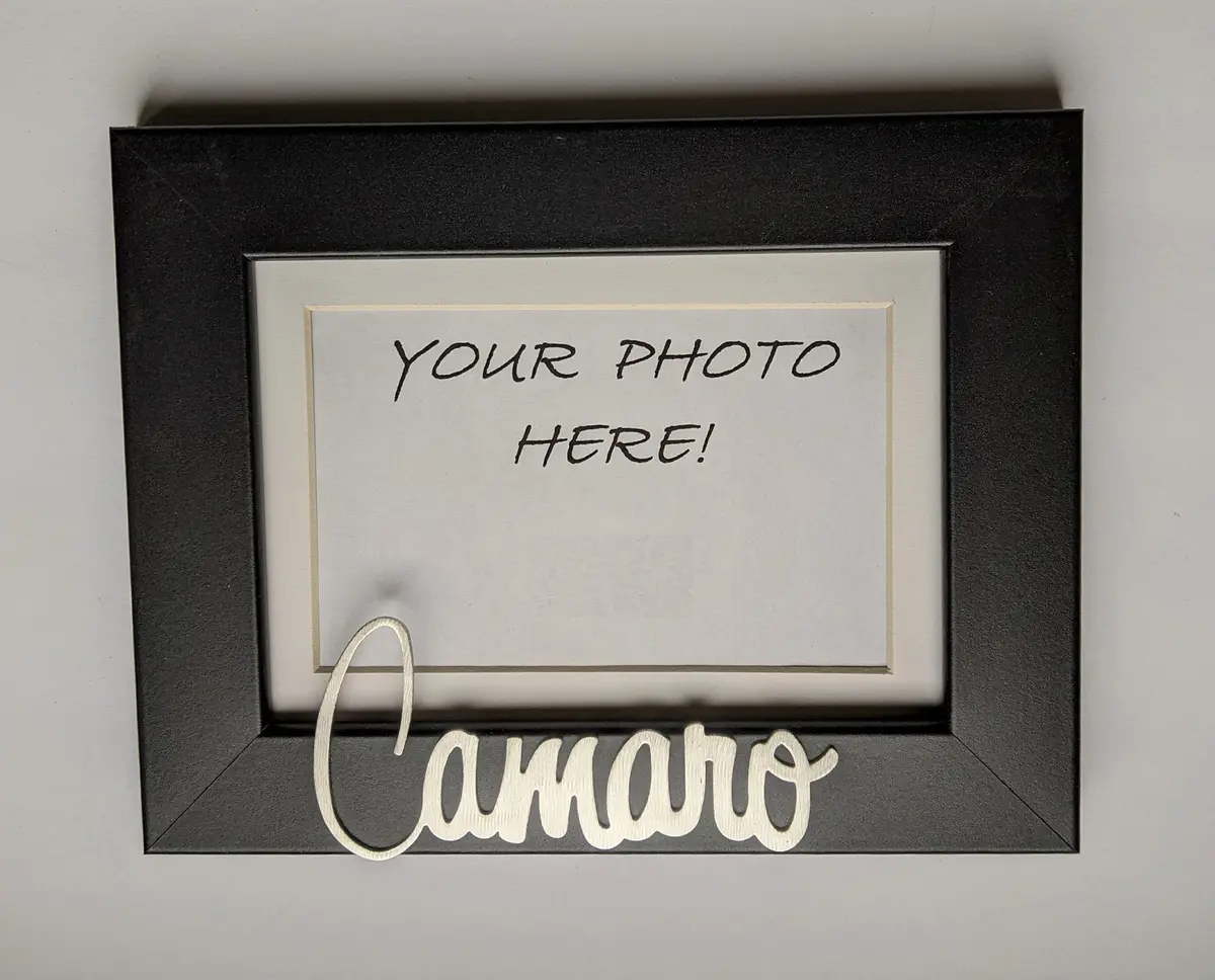 1970-74 Camaro Emblem Picture Frame 1