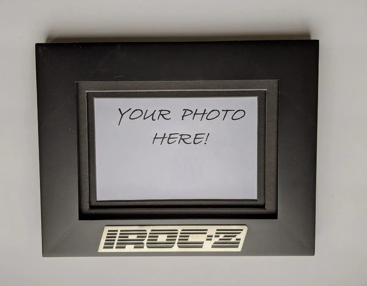 Iroc Z Camaro (1985-90) Emblem Picture Frame 1