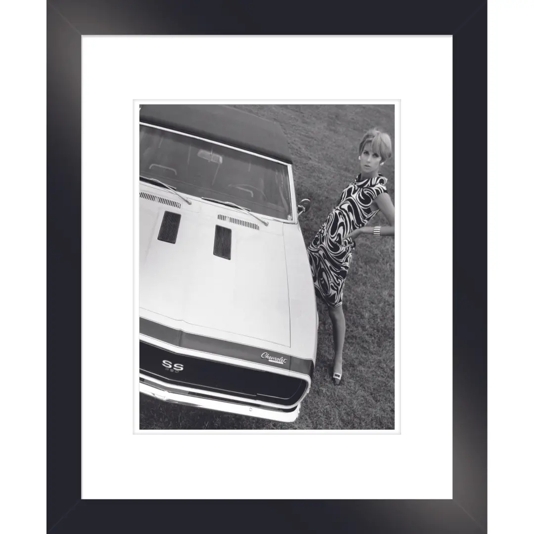 1St Generation Camaro Convertible Framed Historic Photograph 1