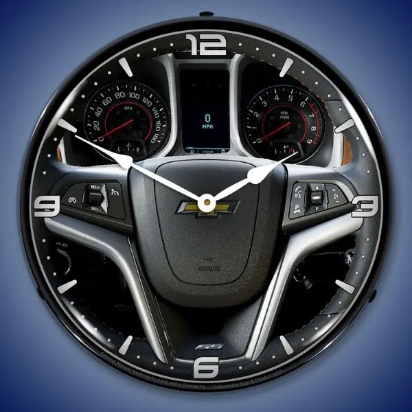Lighted 2013 5Th Generation Camaro Dash Clock 1