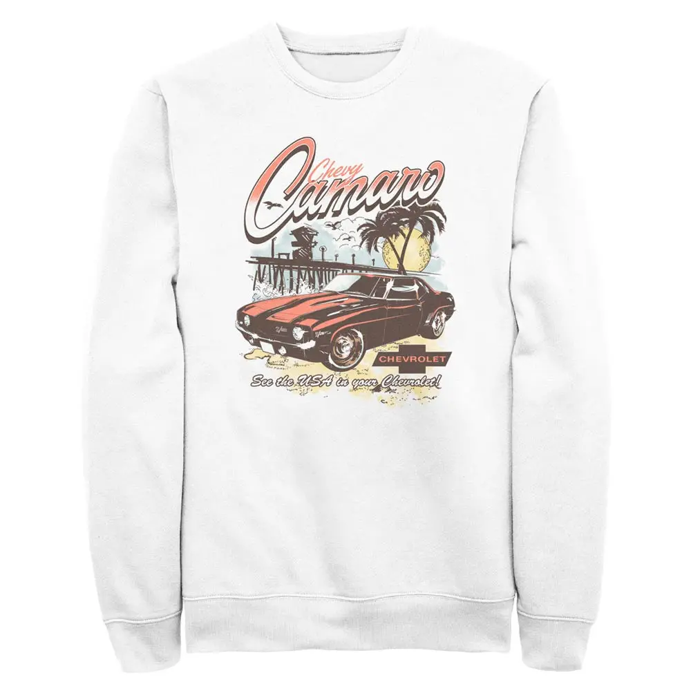 Vintage Camaro See The Usa Men's Pullover Fleece Sweatshirt 1