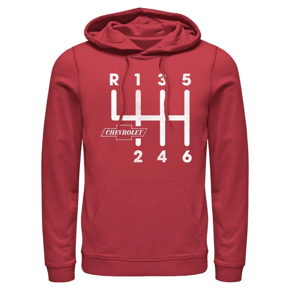 Men's Retro Chevrolet Shift Plate Hooded Sweatshirt / Hoodie 1