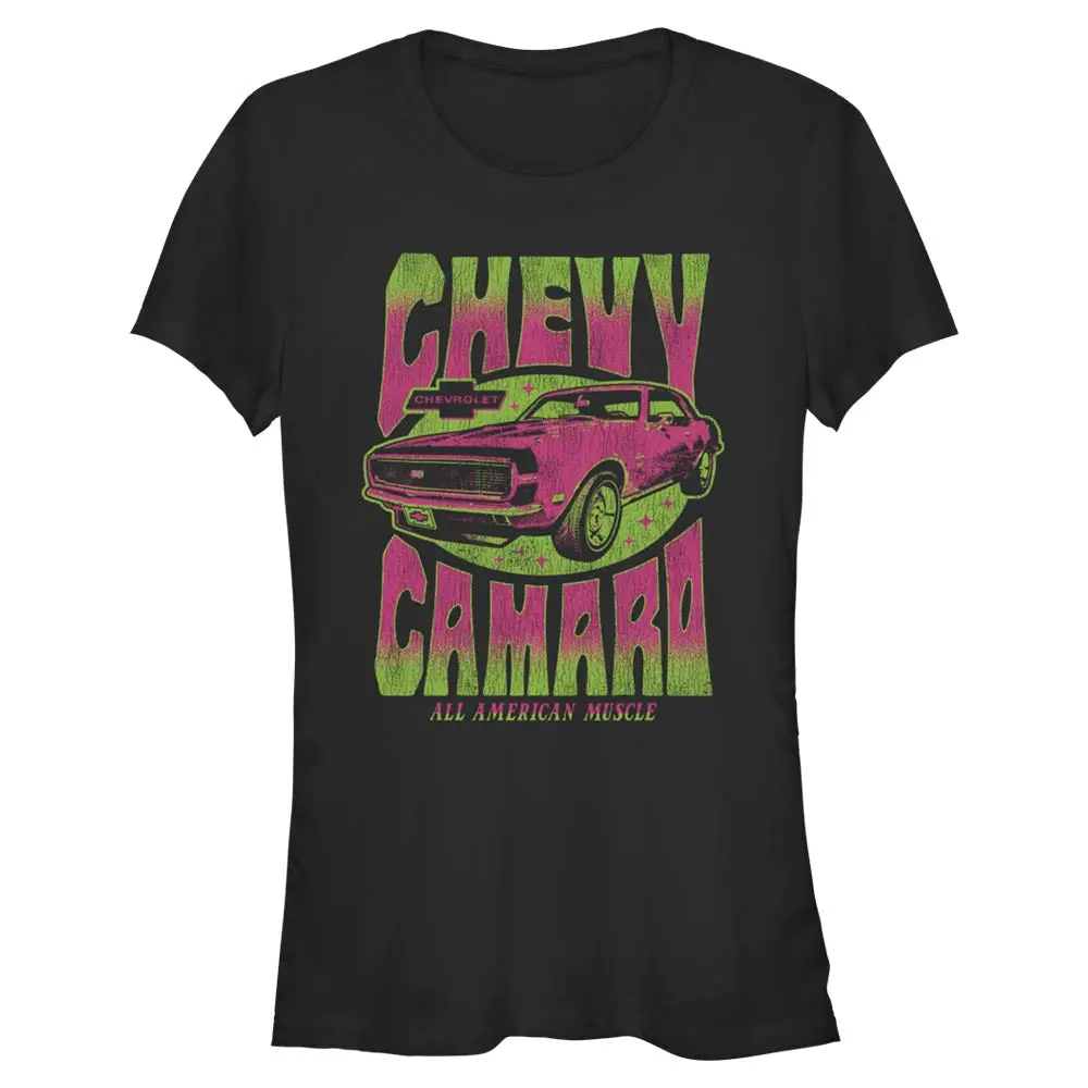 Chevy Camaro All American Muscle Junior's T-Shirt 1