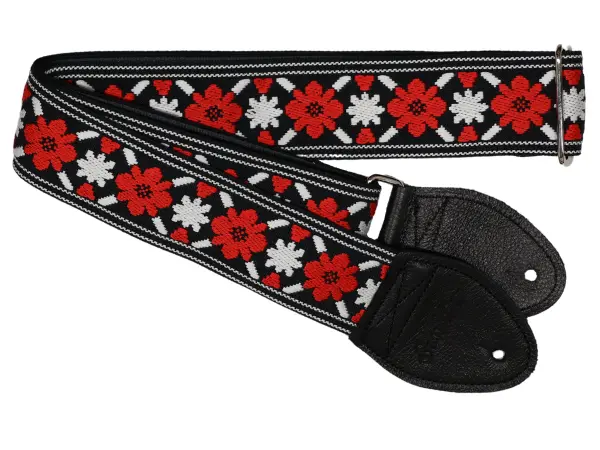 Souldier Tulip Black Guitar Strap *Free Shipping In The Usa* 1