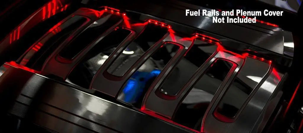Gen 6 V8 Ss Camaro Fuel Rail Cover Illumination Kit 1