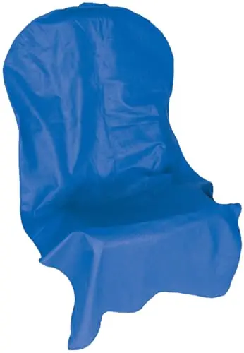 Blue Reusable Vehicle Seat Cover – Durable Non-Woven Polypropylene Car Seat Protector – Chemical-Resistant, Washable & Eco-Friendly – Gusseted Universal Fit With Large Hood – 59" L × 31" W 1