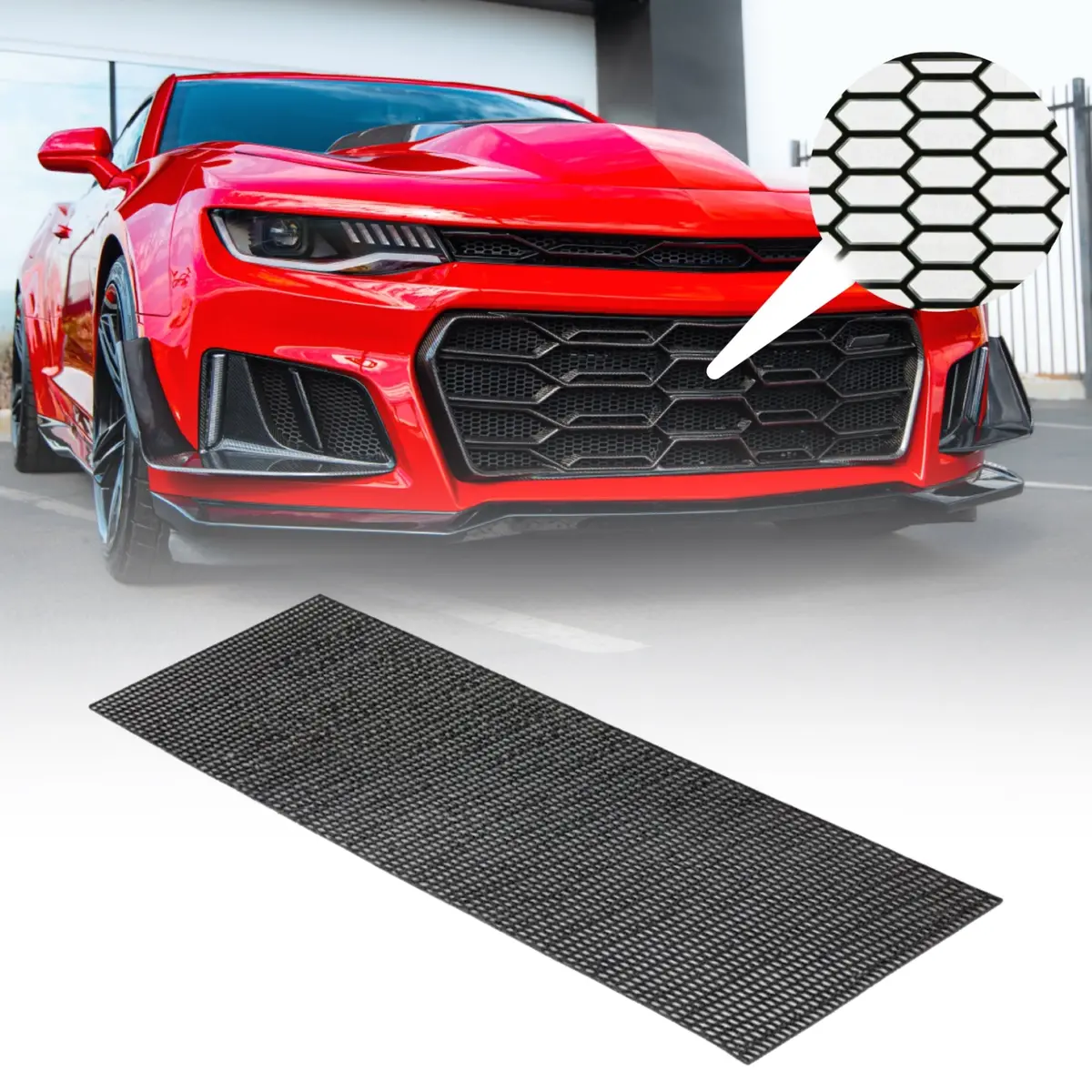 Universal Hexagon Mesh Protection For Bumper Conversion (3Pc) 1