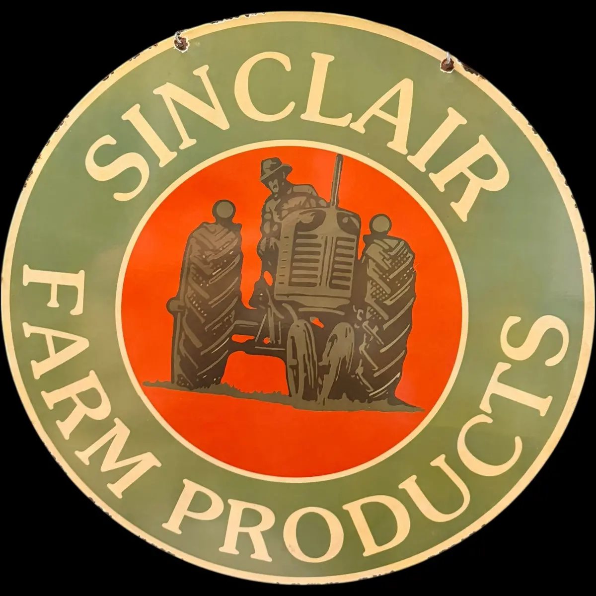 *Limited* Sinclair Farm Products Double-Sided Large Porcelain Enamel On Steel (Ds 30-Inch) 1