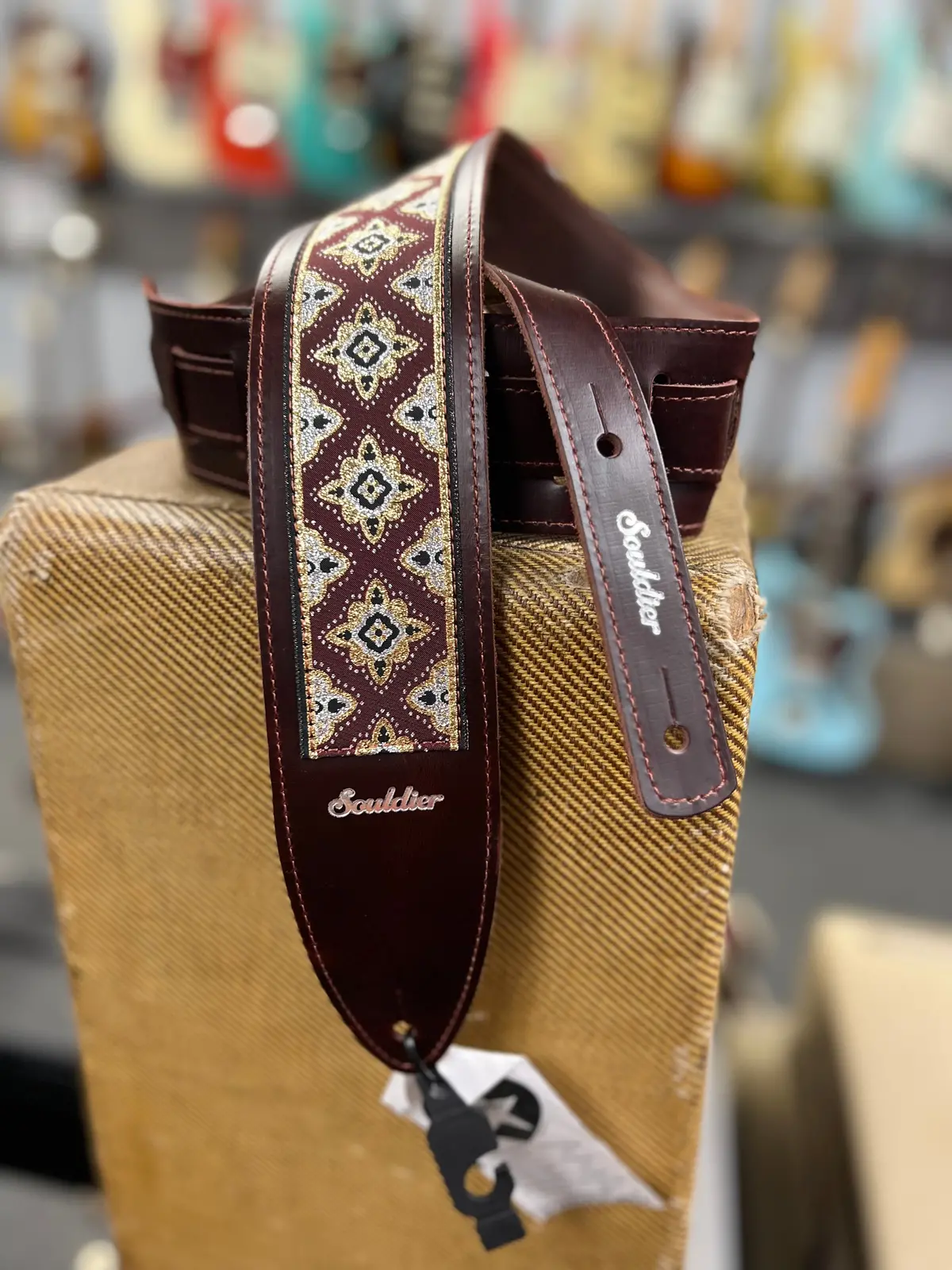 Souldier Regal Maroon Torpedo Guitar Strap *Free Shipping In The Us* 1