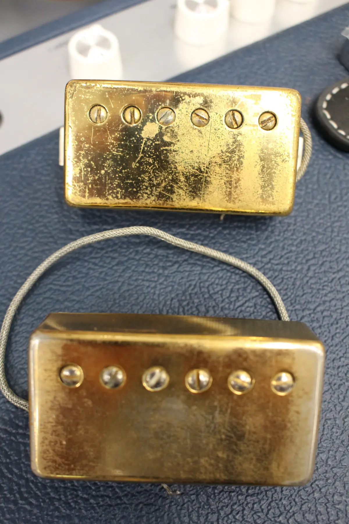 1975-1979 Gibson Les Paul Custom T-Top Gold Post Pickups 1