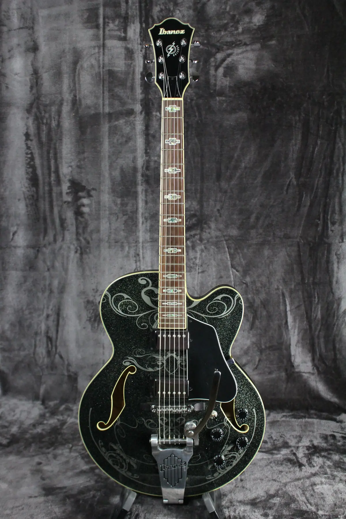 2009 Ibanez Afs75t Artcore Neo Western Black No Case 1