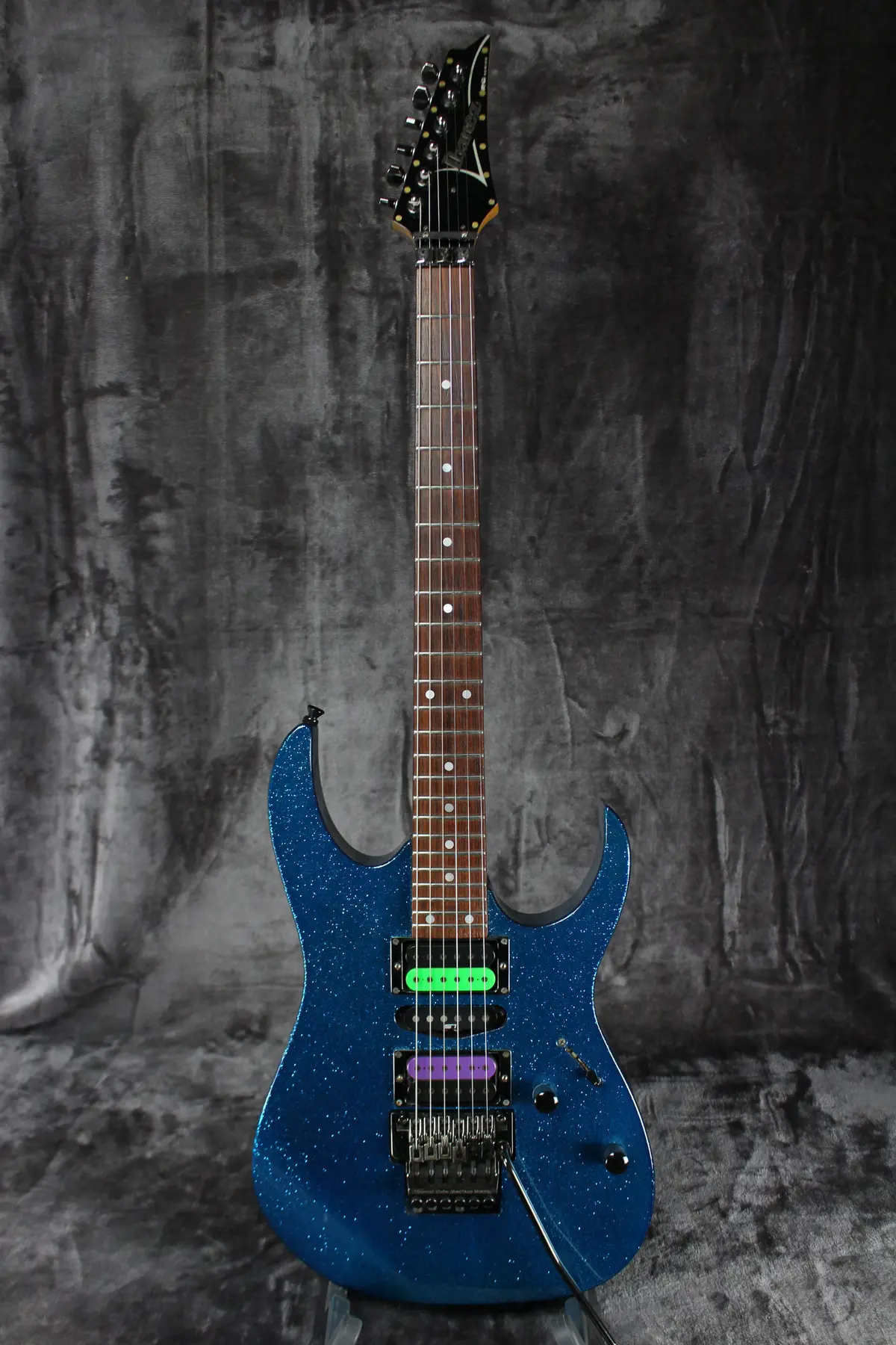 1996 Ibanez Rg517 Blue Sparkle Flake Mij 1