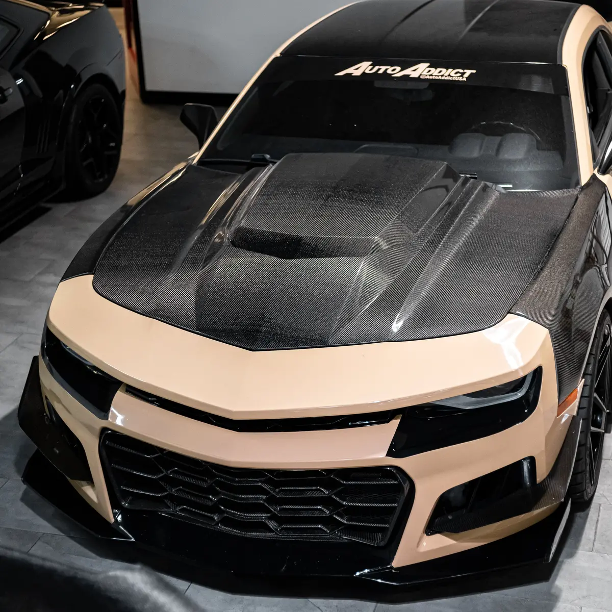 2010-2015 Chevy Camaro Type-Zr Carbon Fiber Double Sided Hood 1
