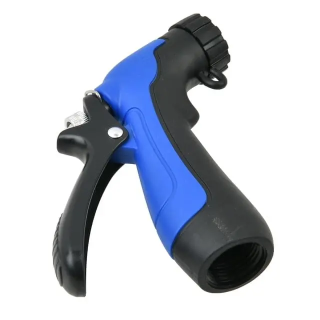 Industrial Grade Water Hose Nozzle – Heavy Duty Tpu & Metal Core, Adjustable Spray Patterns With Rear Trigger Lock – Universal Garden Hose Connector For Car Washing, Window Cleaning & Lawn Watering 1