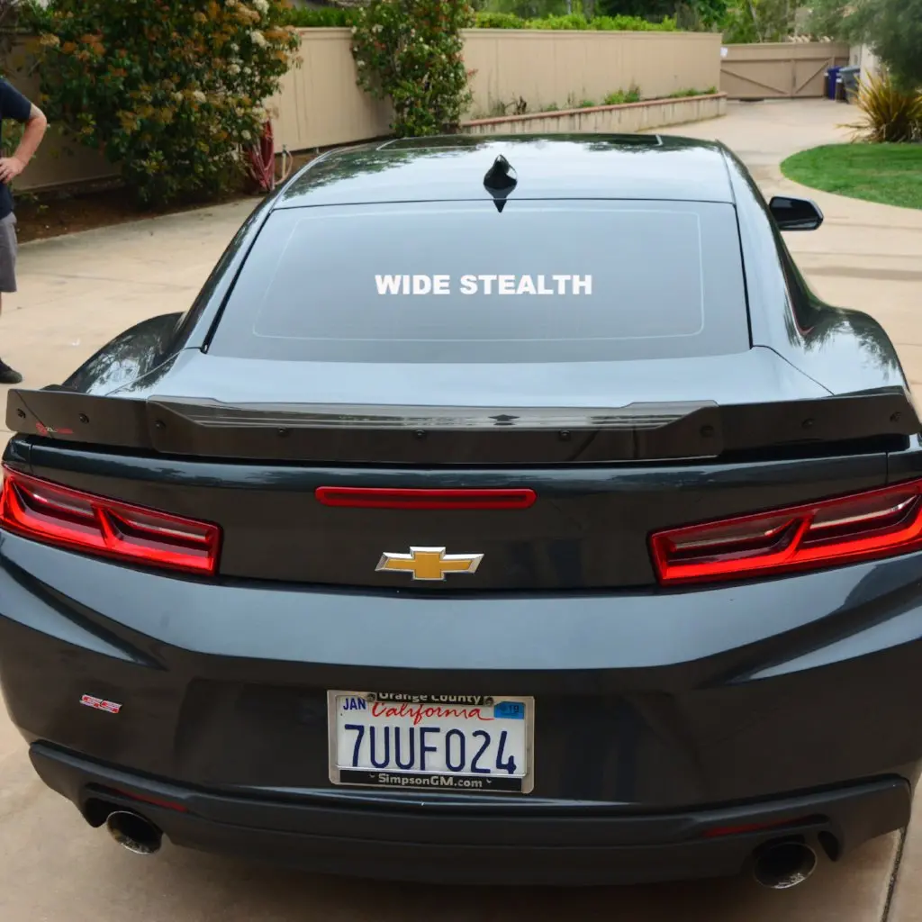 Camaro 2016-2024 Ss Wide Wicker Bill Spoiler 1