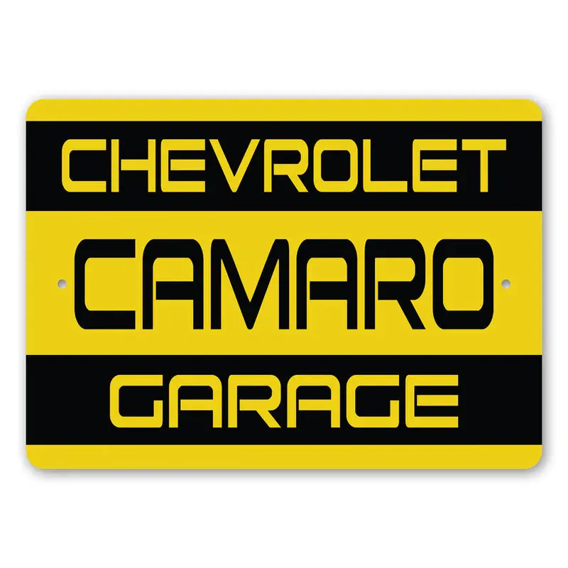 Chevrolet Camaro Garage - Aluminum Sign 1