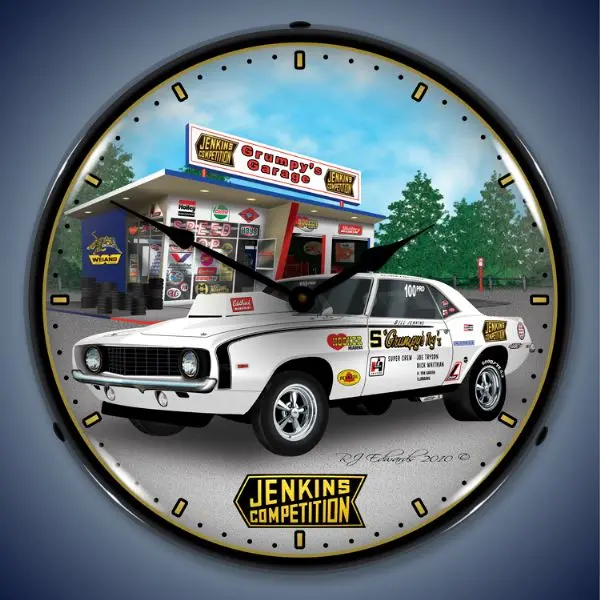 Lighted Jenkins 1969 Camaro Clock 1