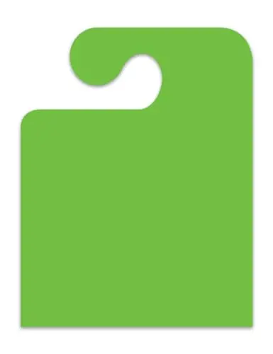 Jumbo Blank J-Hook Style Mirror Hang Tags - Fluorescent Green Large Size (8-1/2" × 11") Car Dealer Tags For Auto Dealership Supplies - Durable 11-Point Stock Material 1