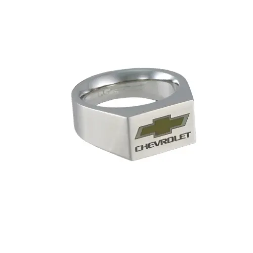 Chevy Bowtie Color Emblem | Signet Ring 1