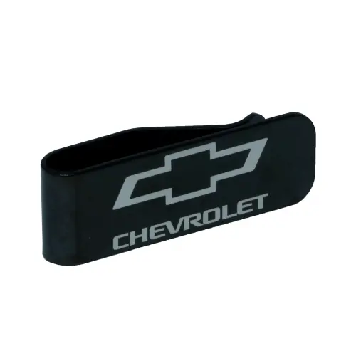 Chevrolet Bowtie Black Stainless Steel Money Clip 1