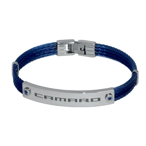 Camaro Blue Cable Ladies Bracelet 1