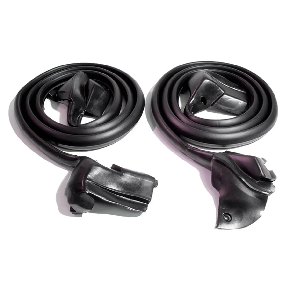 1982–1992 Camaro Molded Door Seals With Clips And Molded Ends Pair 1