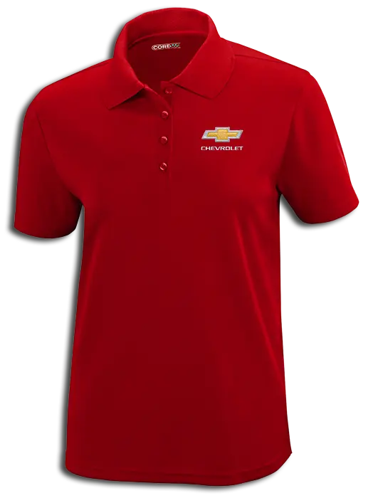 Ladies Chevrolet Gold Bowtie Core365 Polo 4