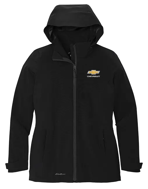 Ladies Chevrolet Gold Bowtie Eddie Bauer Weatheredge Waterproof Jacket 1