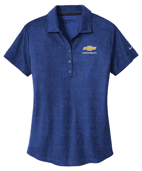Ladies Chevrolet Gold Bowtie Nike Golf Dri-Fit Crosshatch Polo 5