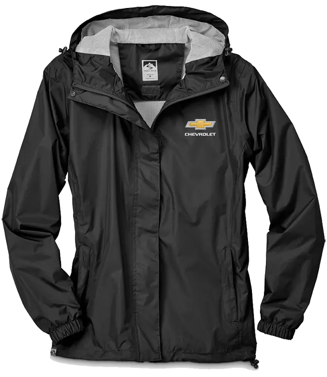 Ladies Chevrolet Waterproof Hooded Packable Jacket 1