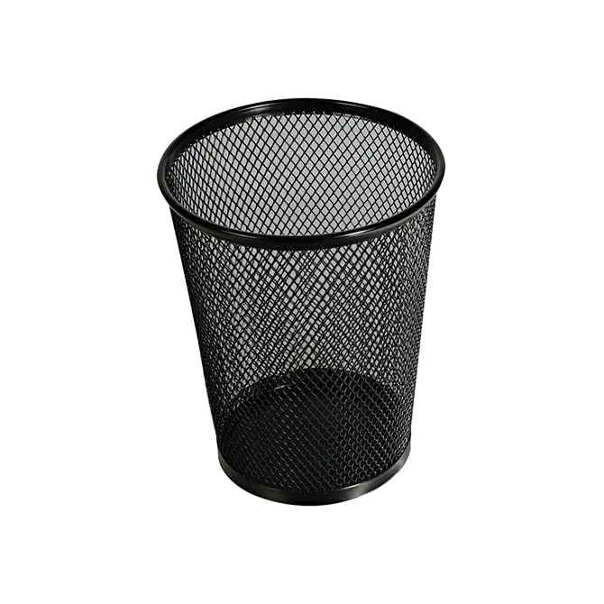 Large Capacity Jumbo Mesh Pencil Cup Organizer - Durable Steel Mesh Pen And Pencil Holder - Modern Office Desk Accessory - 4.38" Width X 5.38" Height - Ideal For Pens, Markers, And Office Supplies 1