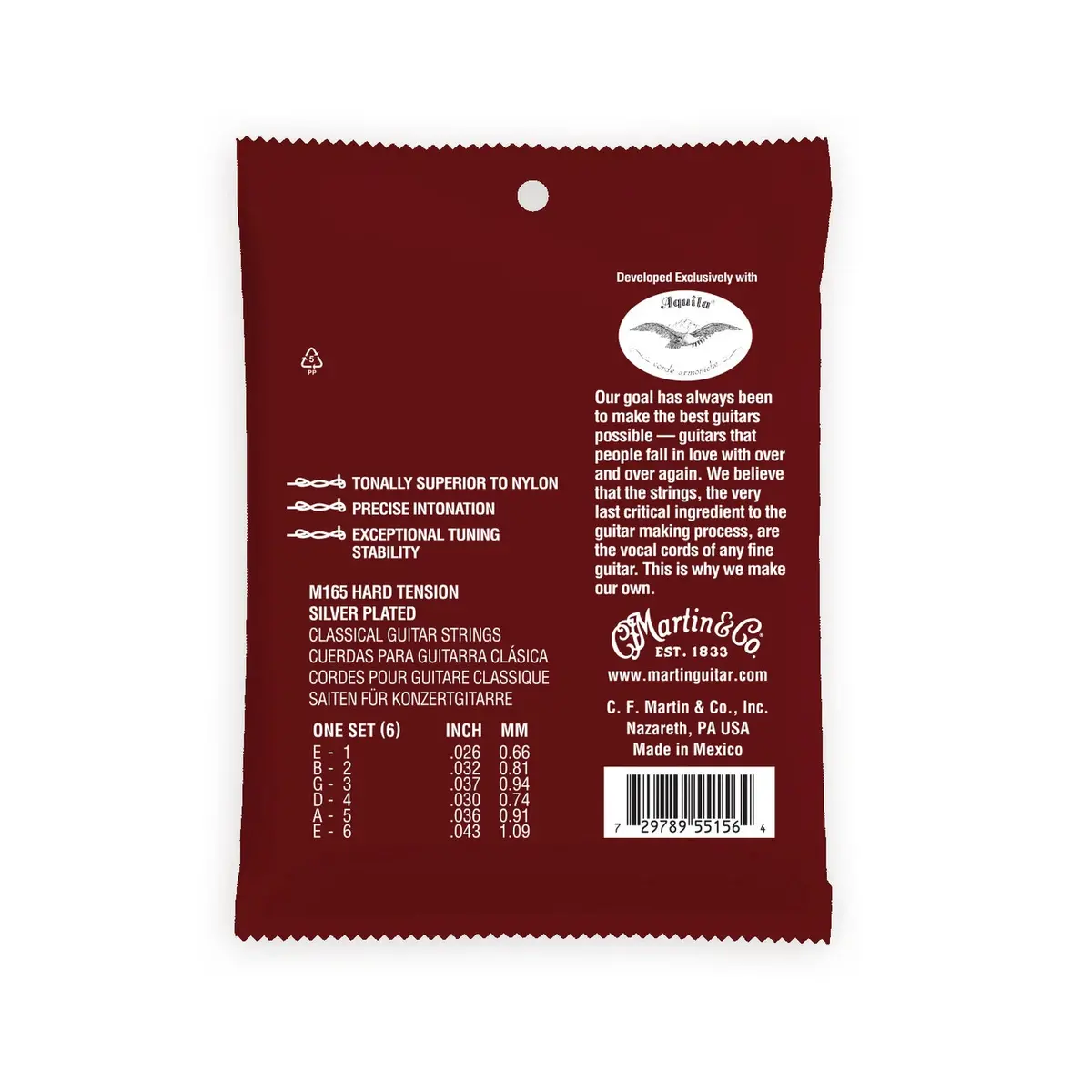 Martin M165 Magnifico Premium Classical Guitar Strings 2