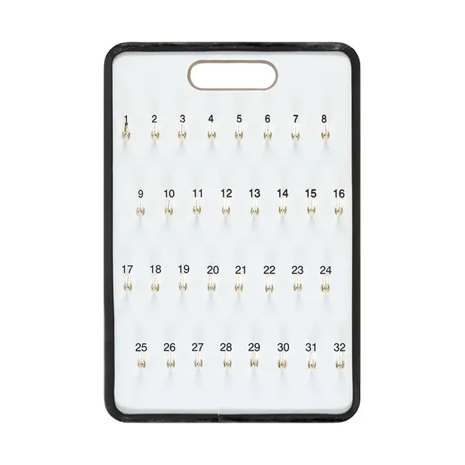 Masonite Key Holder Boards With Metal Reinforced Trim And Spring-Lock Hooks - Key Organizer For Car Lots And Dealerships - Durable Handle For Easy Transportation 1