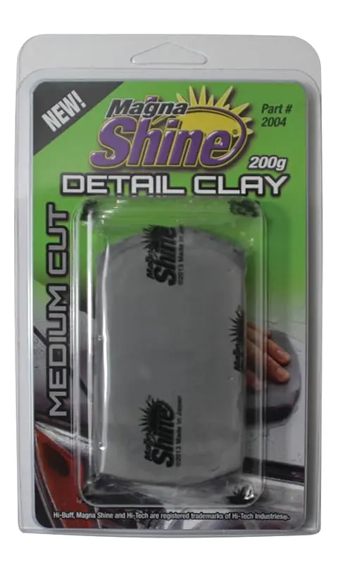 Magna Shine Clay Bar For Automotive Paint Restoration – Removes Paint Over-Spray, Industrial Fallout & Contaminants – Light & Medium Cut Options – 200G Professional Detailers’ Clay Bar 1