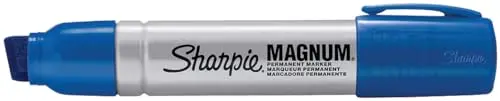 Magnum Tip Permanent Markers - Jumbo Chisel Tip, Fast-Drying, Fade & Water-Resistant Ink - Permanent Marker For Paper, Plastic, Metal, Wood - Office, School, Industrial, Diy Use 9