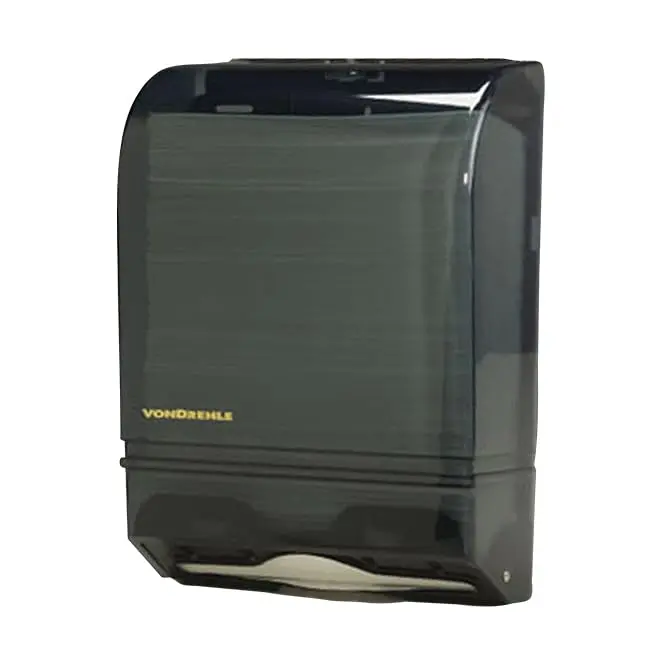 Commercial Multi-Fold Towel Dispenser - 15.25" H × 11.25" W × 5" D - Keyed Lock Durable Abs Plastic Wall-Mounted Dispenser For C-Fold Paper Towels - Hygienic Hand Drying Solution 4