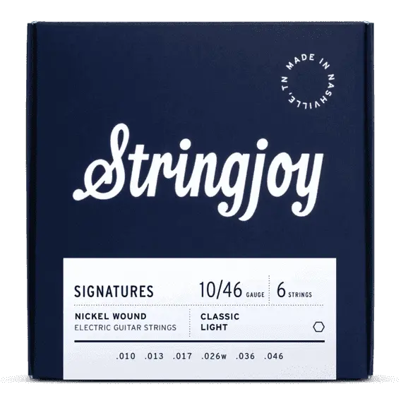 Stringjoy Signatures | Classic Light Gauge (10-46) Nickel Wound Electric Guitar Strings 1
