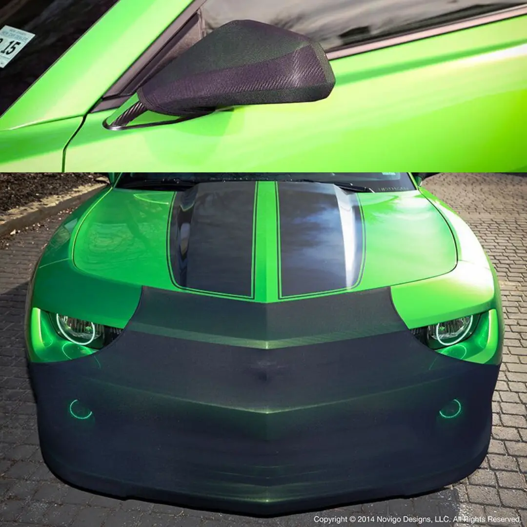 Novistretch™ 5Th Gen Camaro Front Bumper Mask / Mirror Cover Bundle 1
