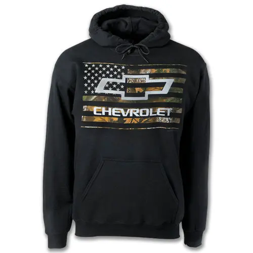 Chevy Bowtie Camo Flag Hoodie Sweatshirt 1