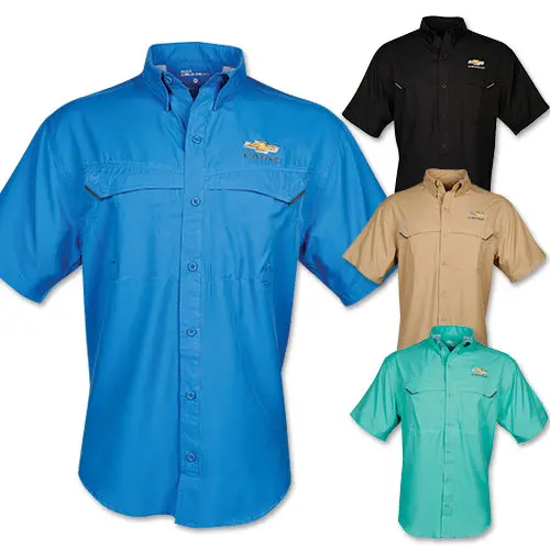 Men's Chevrolet Gold Bowtie Fishing Shirt 1