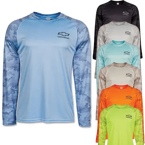 Men’S Chevrolet Bowtie Performance Long Sleeve Tee 1